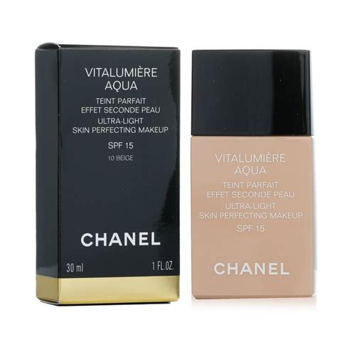 chanel vitalumière aqua ultra light skin perfecting makeup cena|chanel vitalumiere aqua 20 beige.